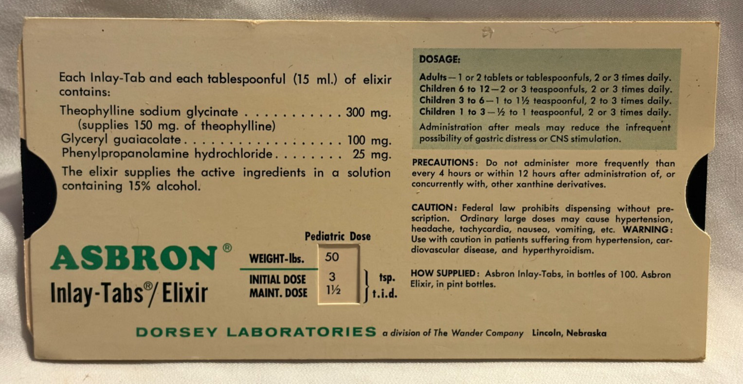 Lot of 5 Pharmaceutical Drug Rulers – Slow-K – NDM – Asbron – Vistaril