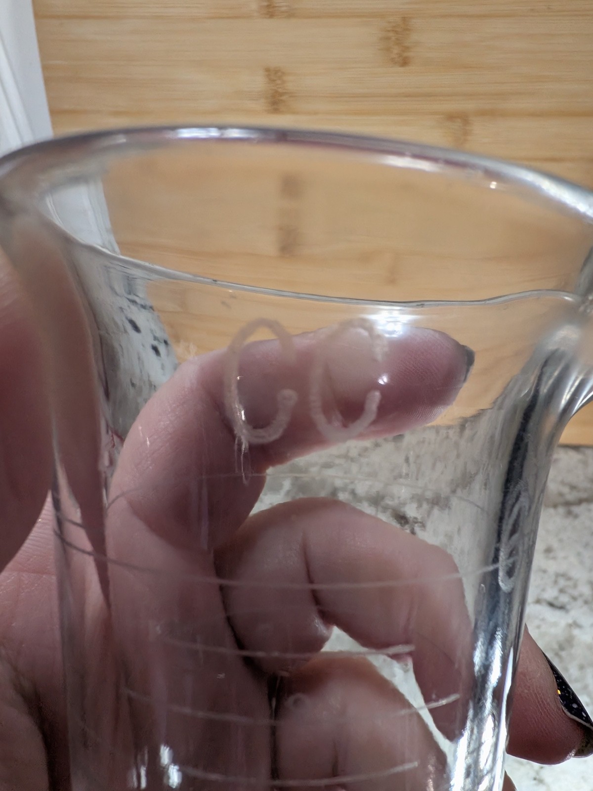 Apothecary Conical Footed Glass Measuring Beaker Spout Vintage 4oz 5.25 Pharmacy