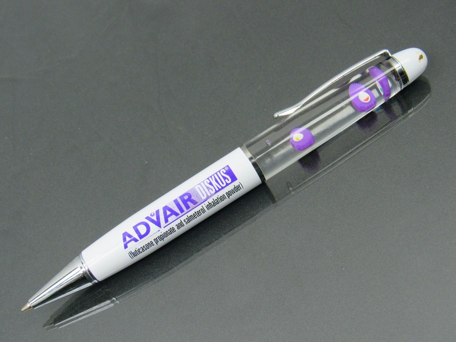 Advair Lot Floating Diskus PEN + Sticky Pad Drug Rep Pharmaceutical Advertising