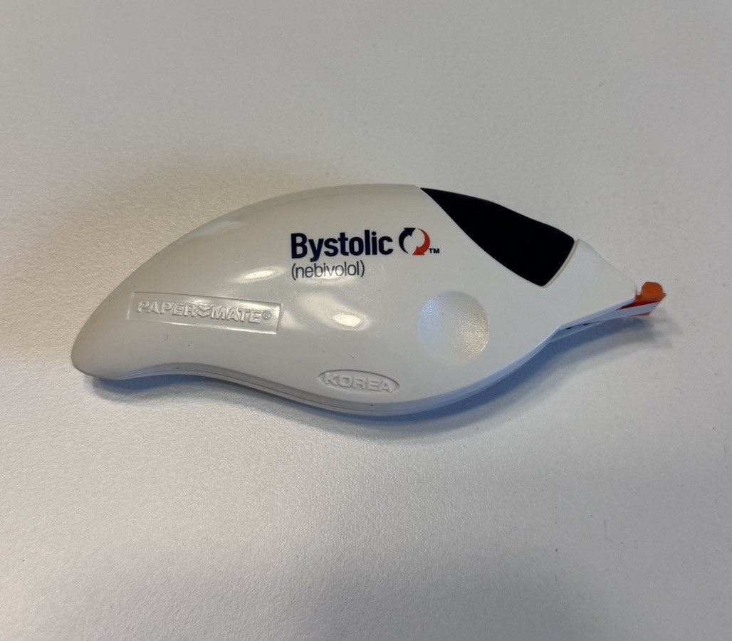 BYSTOLIC Drug Rep Pharma Collectible Correction Tape White-out
