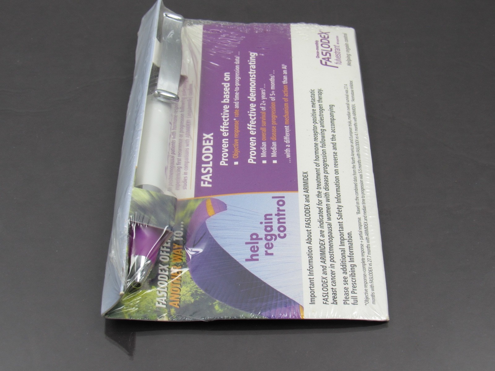 Exquisite Faslodex Heavy Metal PEN Drug Rep Pharmaceutical Promo SEALED on Card