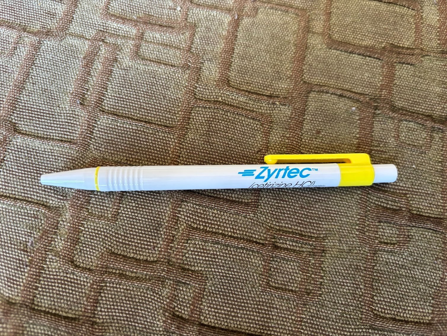 Zyrtec-Neon yellow Pen-Pharmaceutical Drug Rep Collectible
