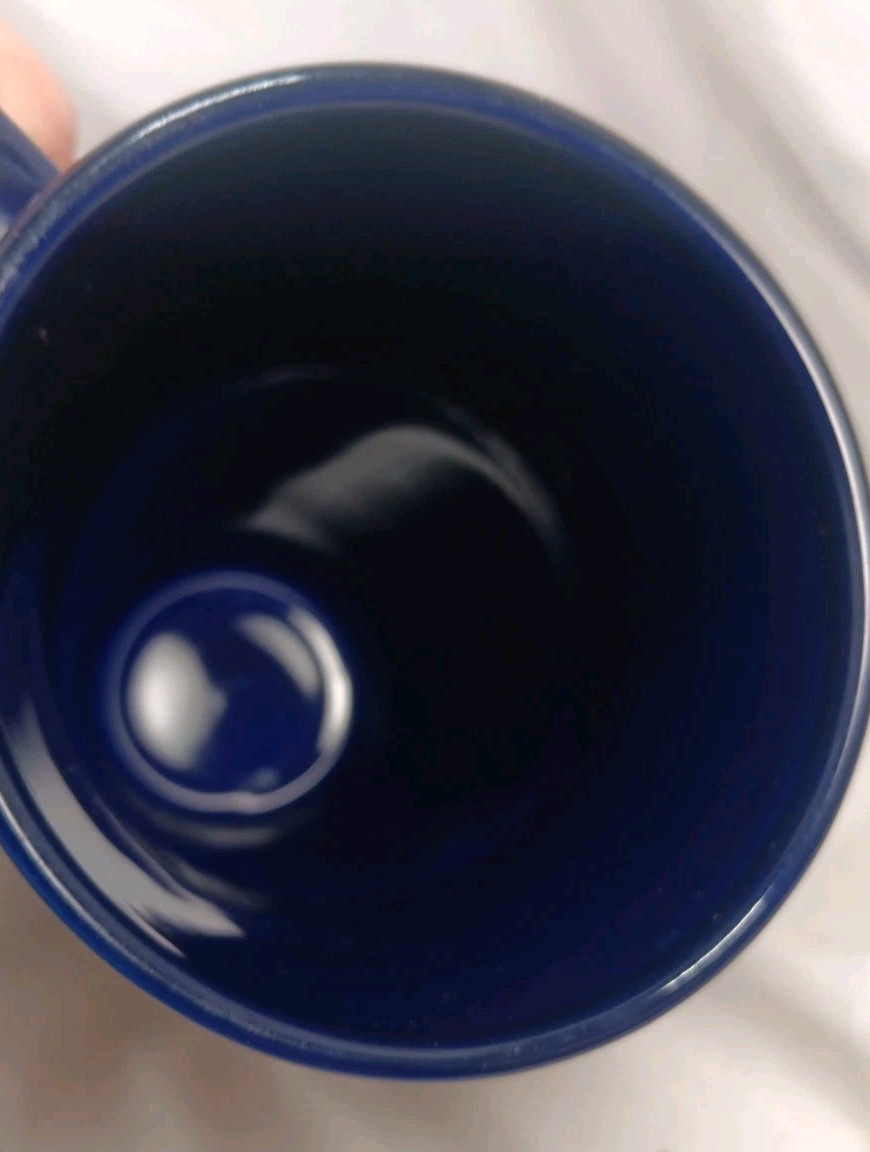 Tall Coffee Mug Logo Novo Nordisk, Danish Pharmaceutical Com.,Cobalt Blu M-Ware