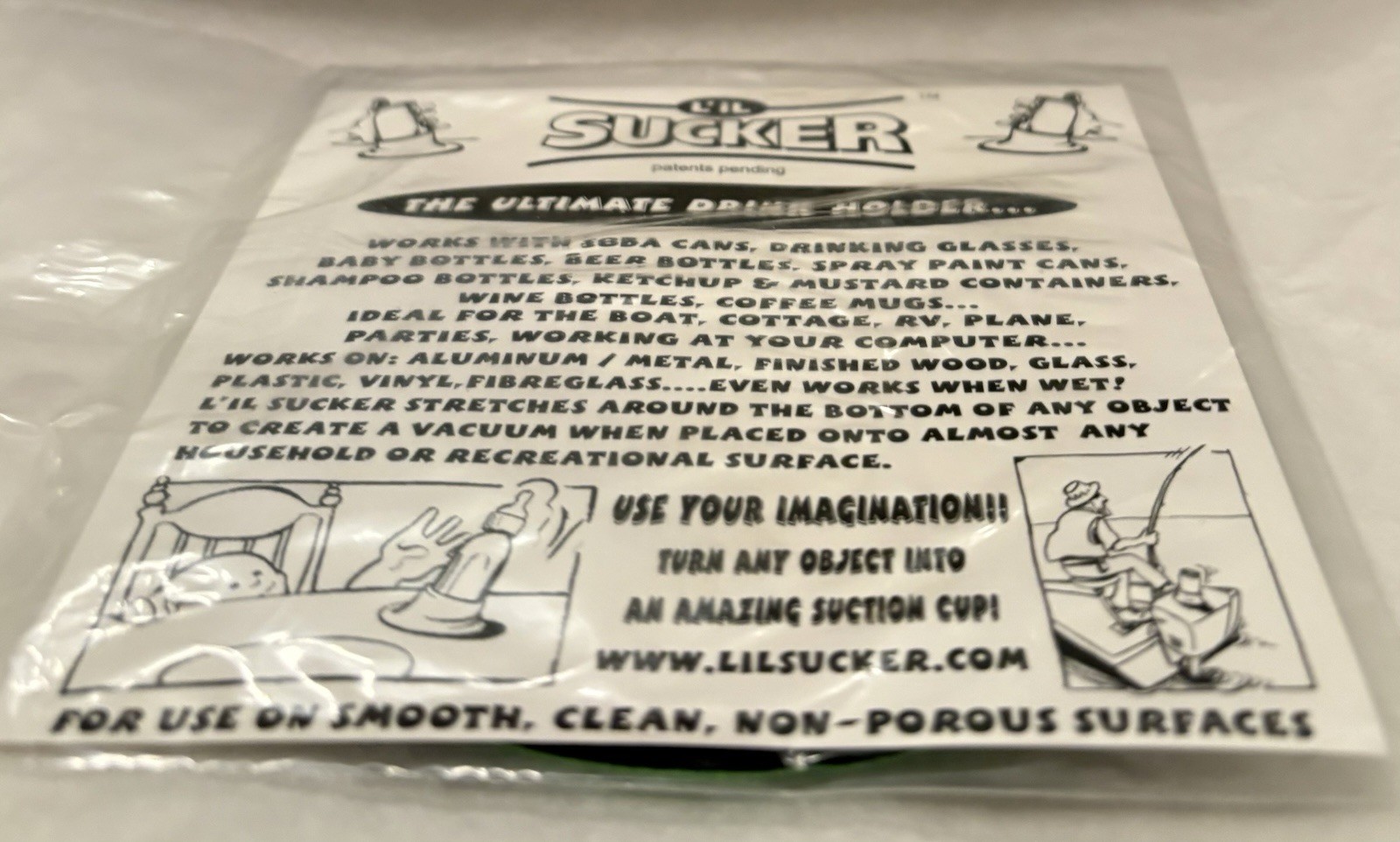 VTG EFFEXOR XR “L’IL SUCKER” DRINK HOLDER PHARMA PROMO ADVERTISING NEW NOS