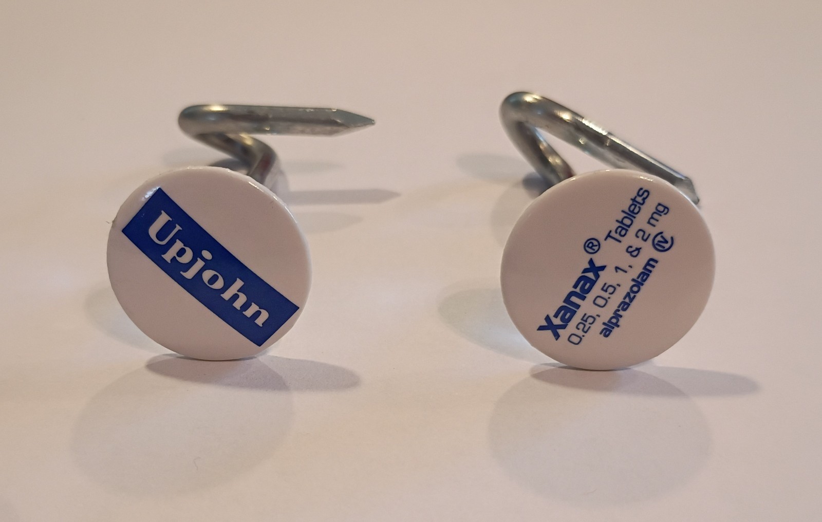 Rare XANAX Upjohn Nail Puzzle • 1980s Pharma Advertising Corporate Collectible