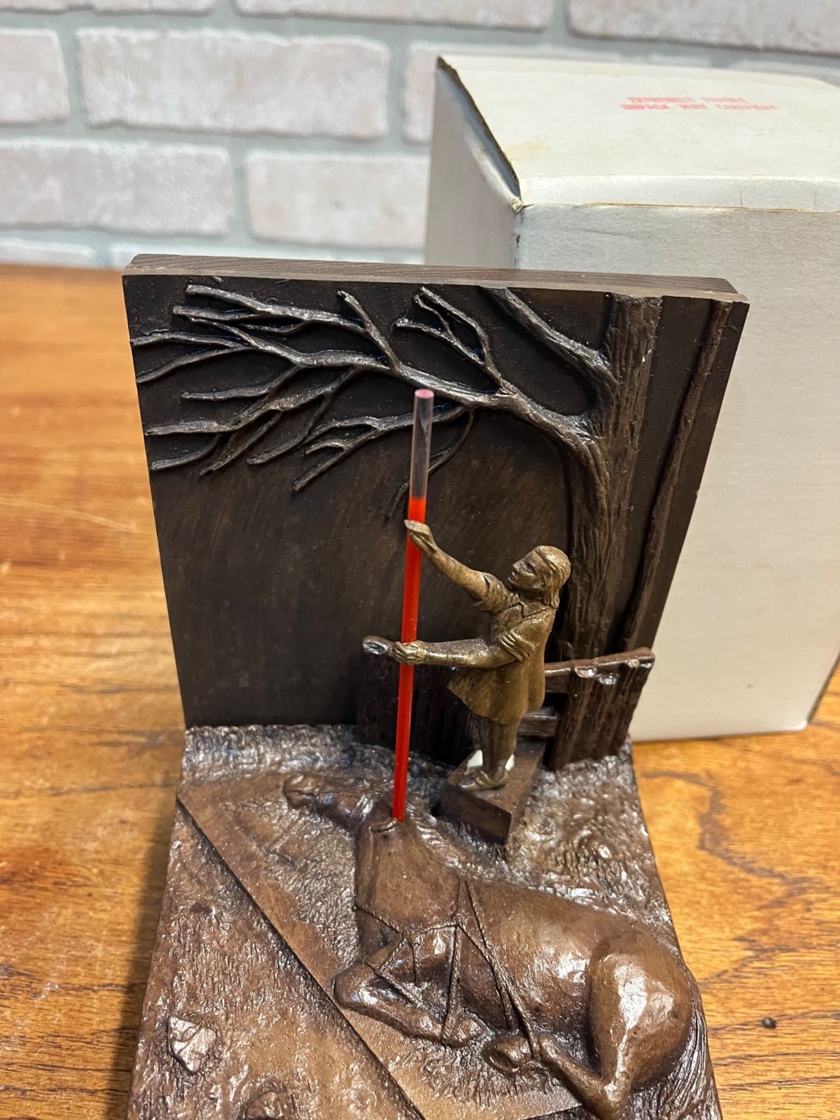 Vintage RARE Pharmaceutical Rep Calan SR Verapamil LTD ED Sculpture-Bookend