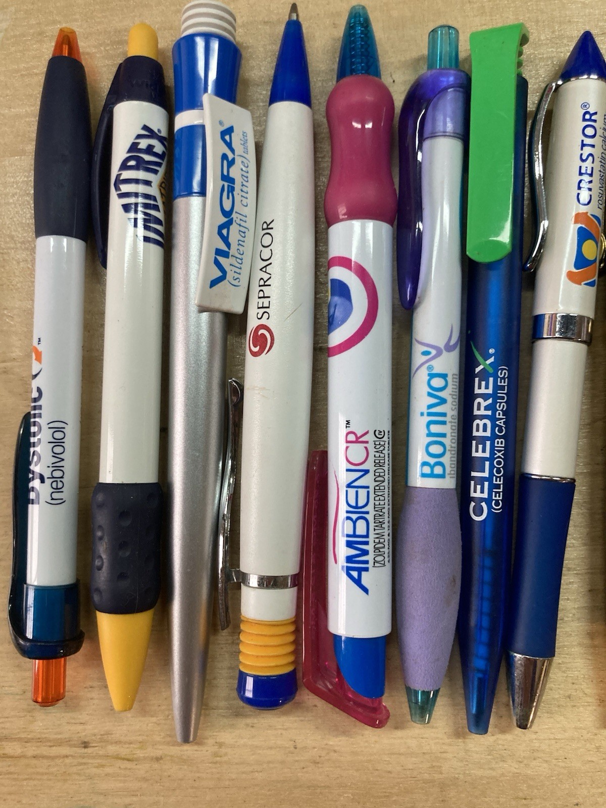 Pharmaceutical Drug Rep Collectible Promo Pens Assorted Lot of 13