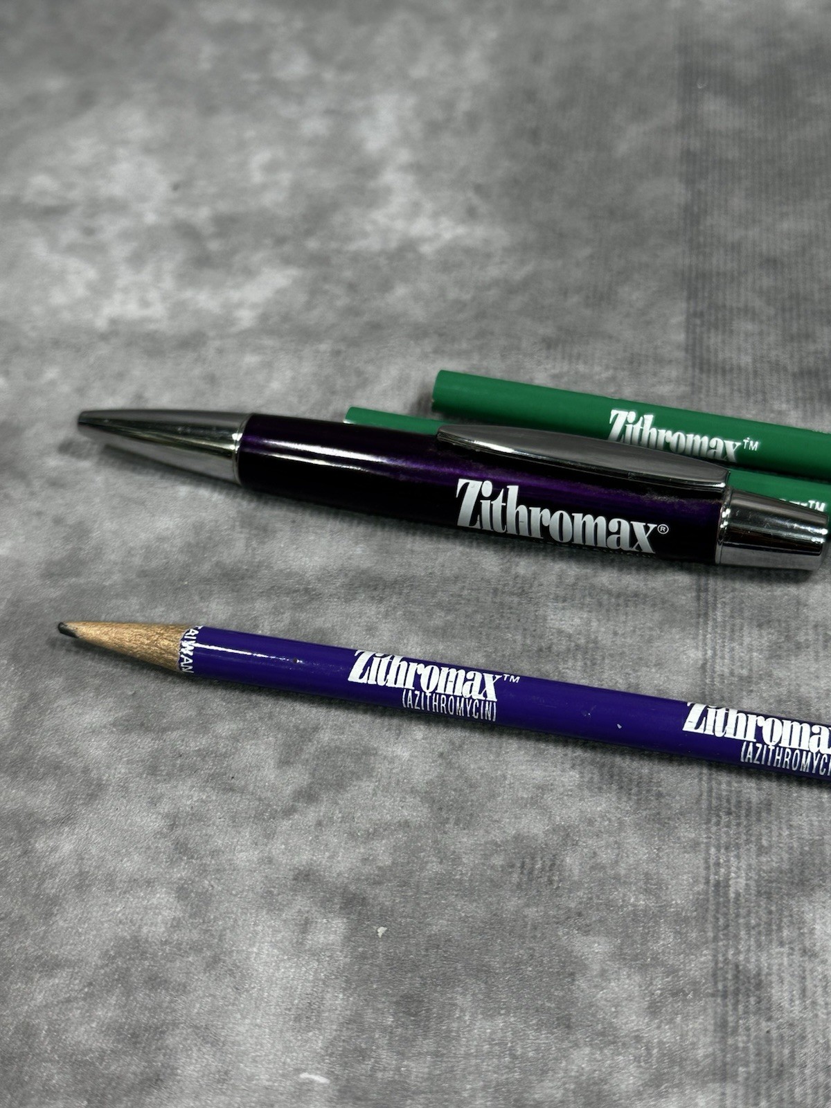 Vintage Pharmaceutical Rep Advertising Ink Pen Pencils