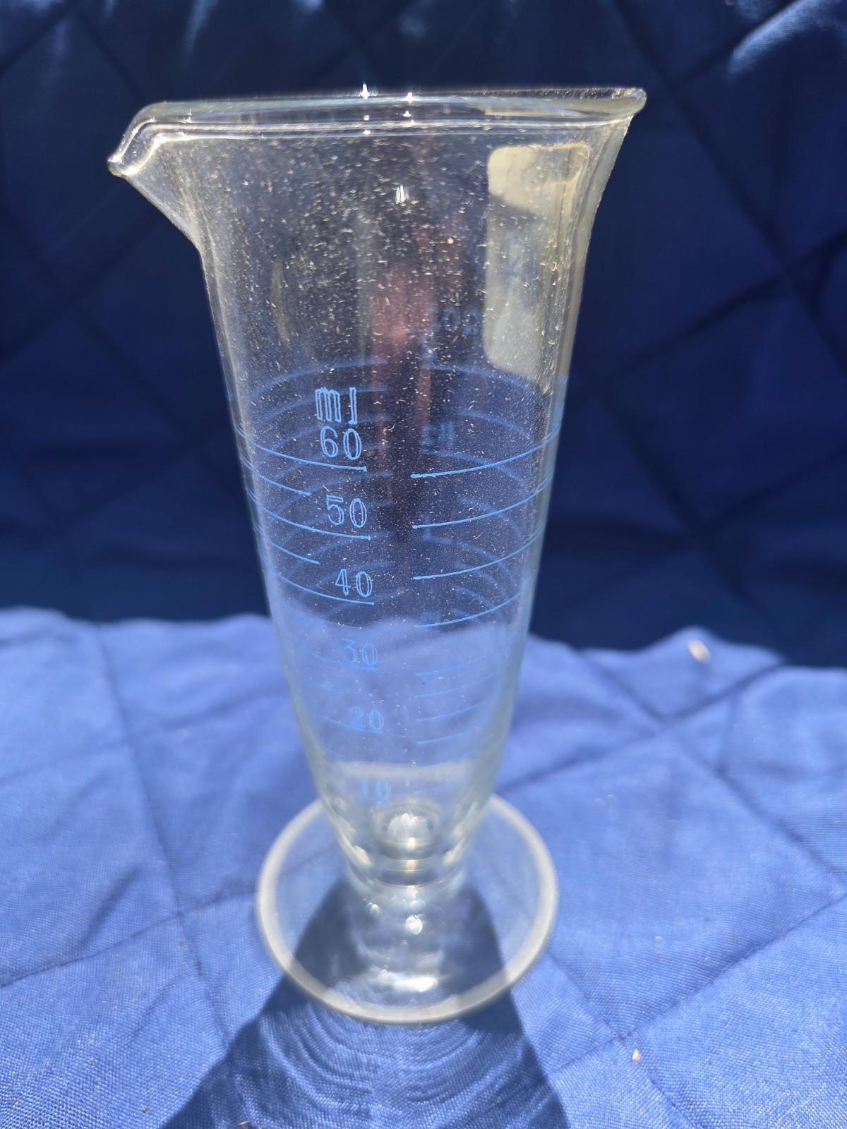 Vintage Exax Kimble Pharmaceutical 2 Ounce Graduate Cone Shape W/ Box
