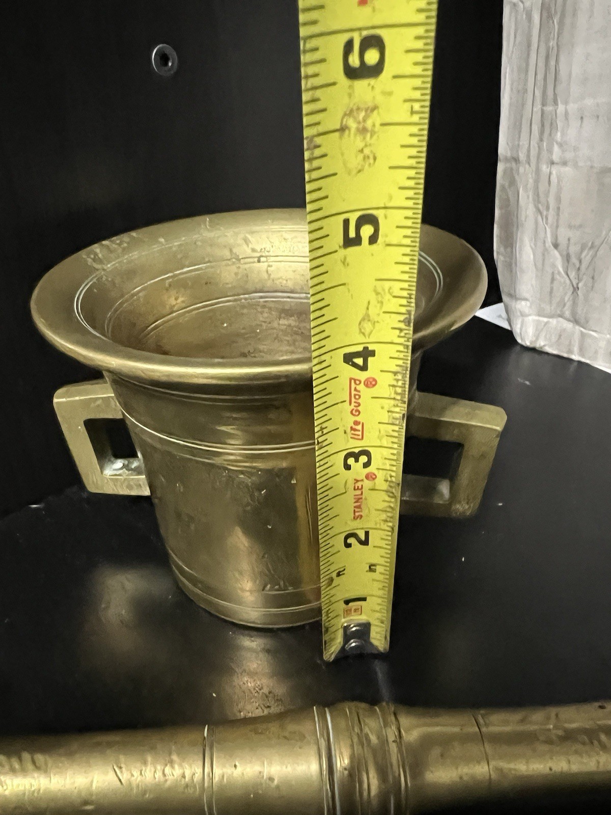 Vintage/Antique? Heavy Brass Large Mortar and Pestle Apothecary