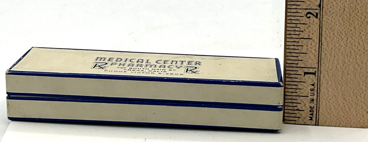 Vintage Medical Center Pharmacy Rx Box Yreka California EMPTY Cardboard Box