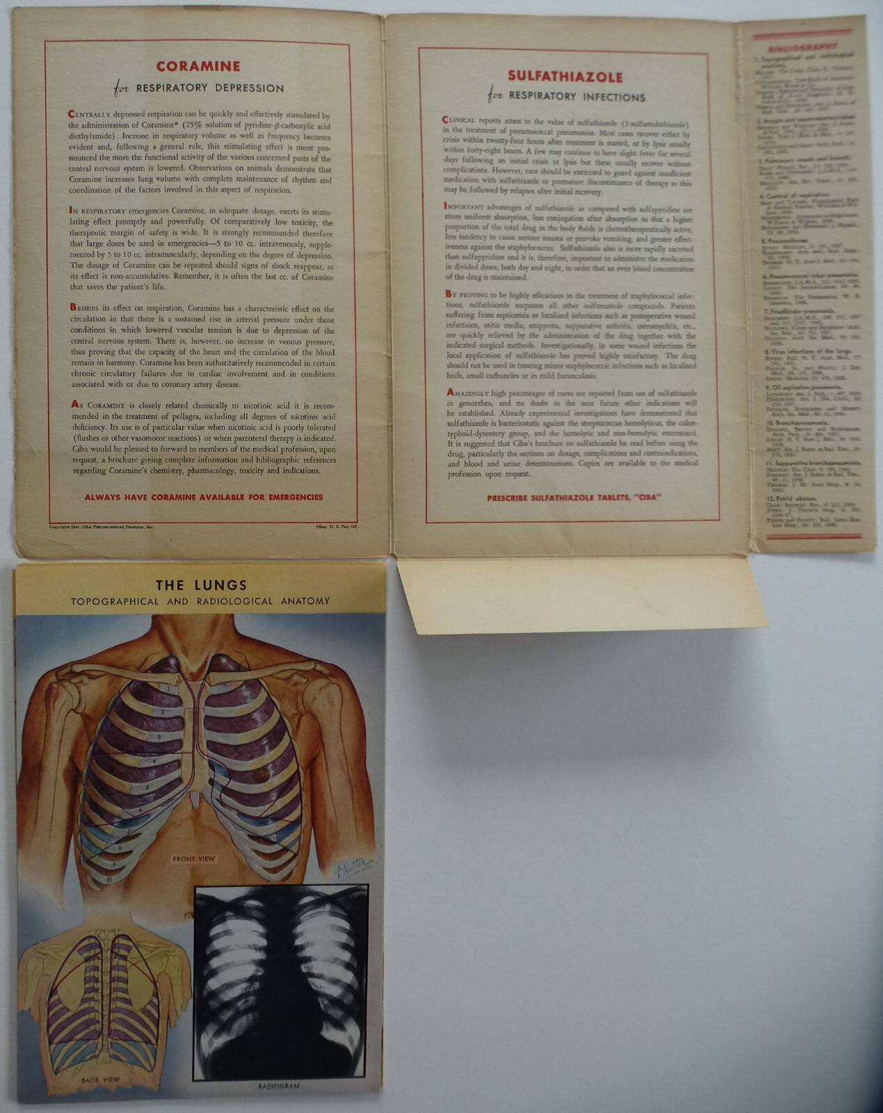 18 Ciba Pharmaceutical Folders w/ Color Plates – Pathology Anatomy War Injuries