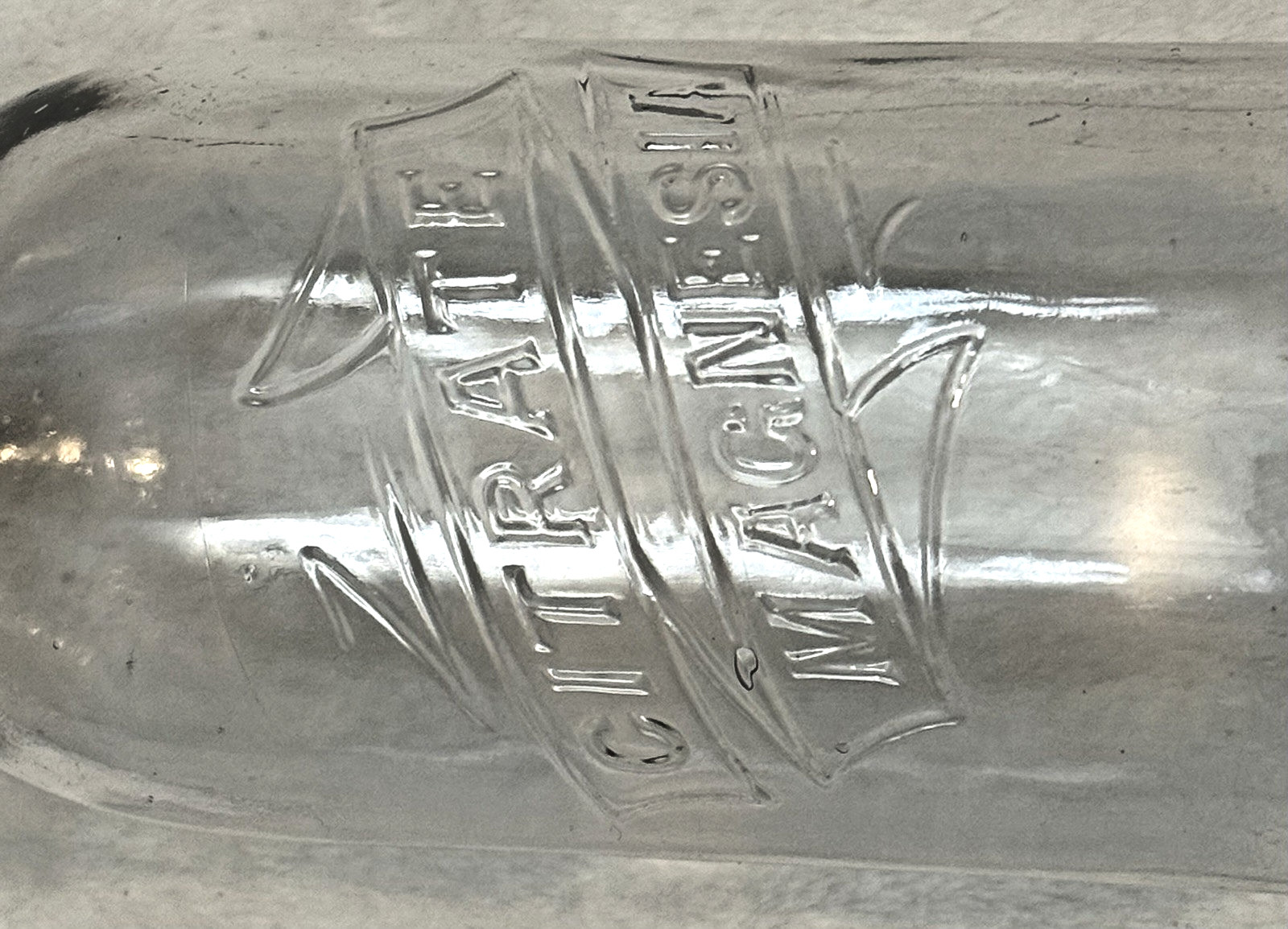 1900-20’s Citrate Magnesia-Saline Laxative-10 oz-Medicine-Clear Glass Bottle