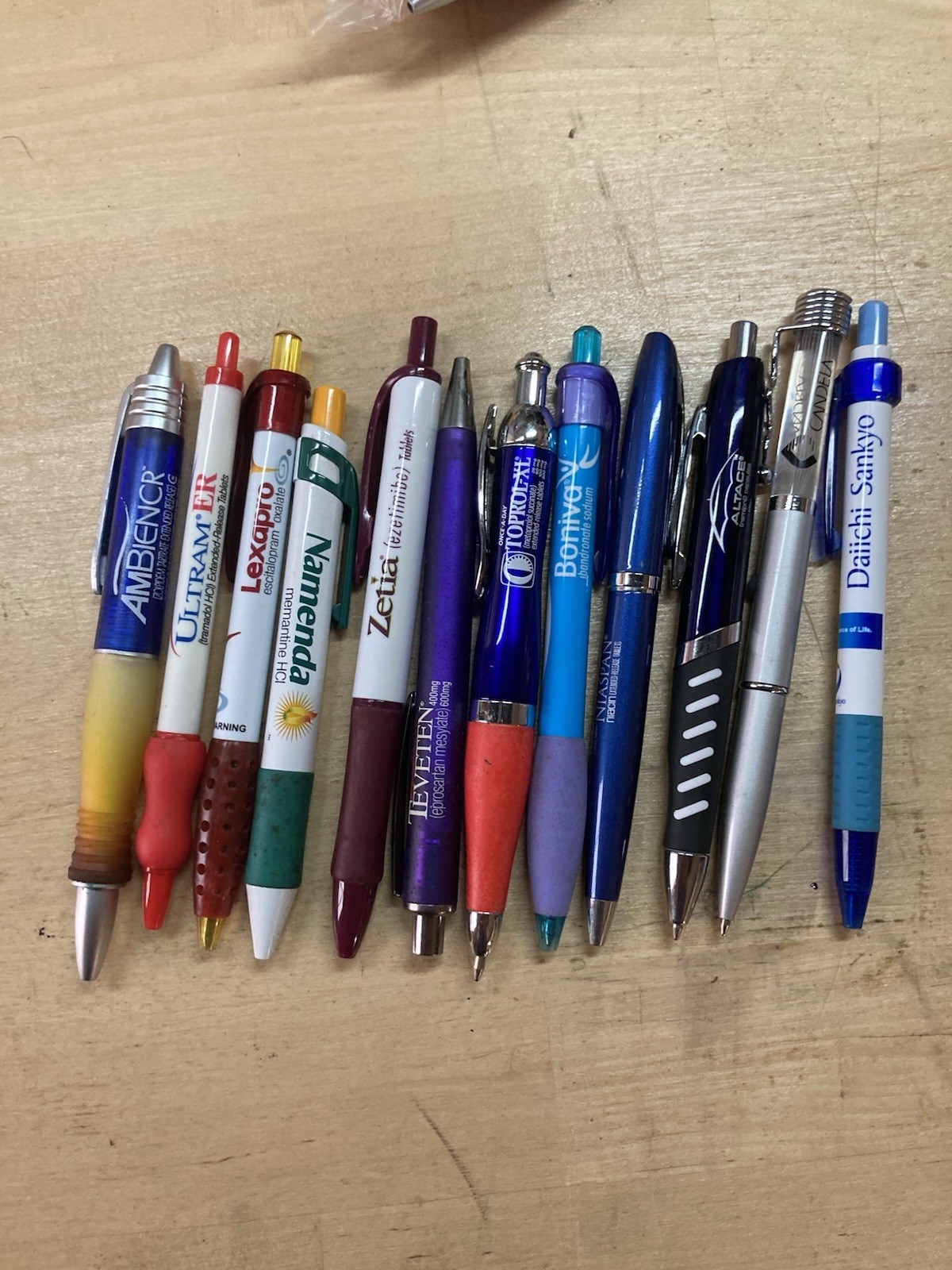 Pharmaceutical Drug Rep Collectible Promo Pens Assorted Lot of 12