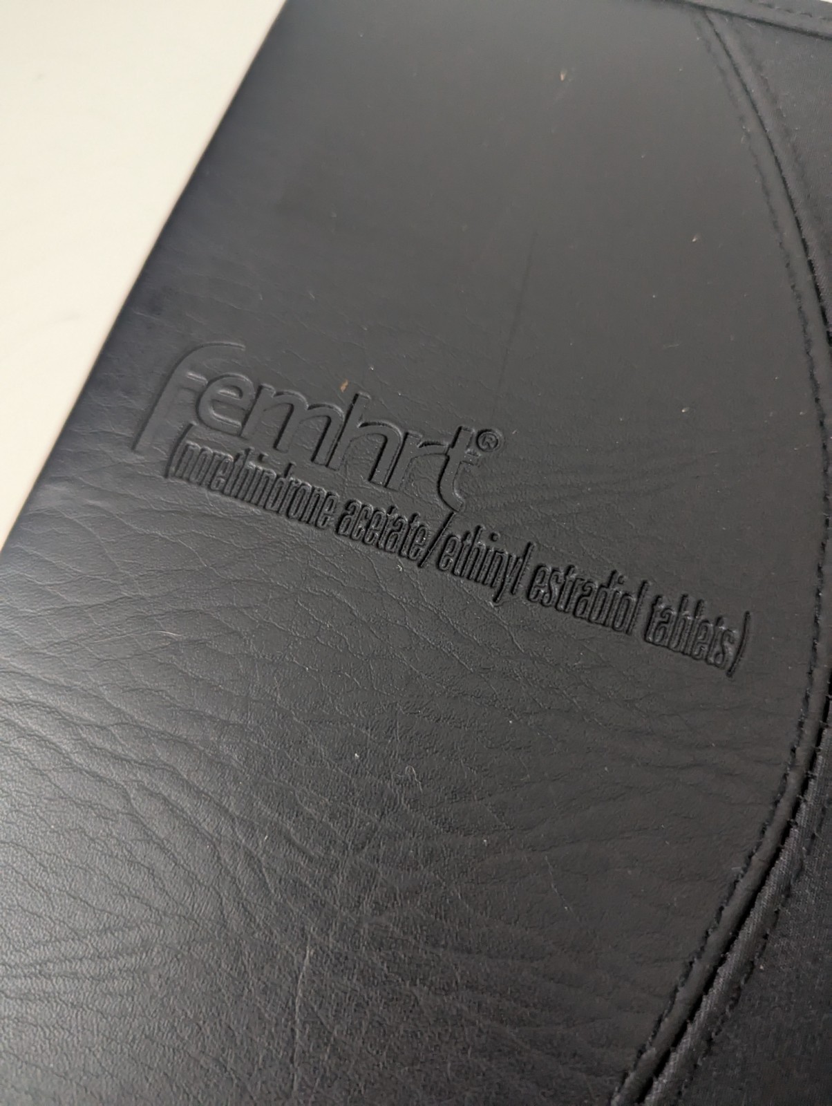 Drug Rep Pharma Item ~ FEMHRT Zip Up File Folder Binder with Notepad