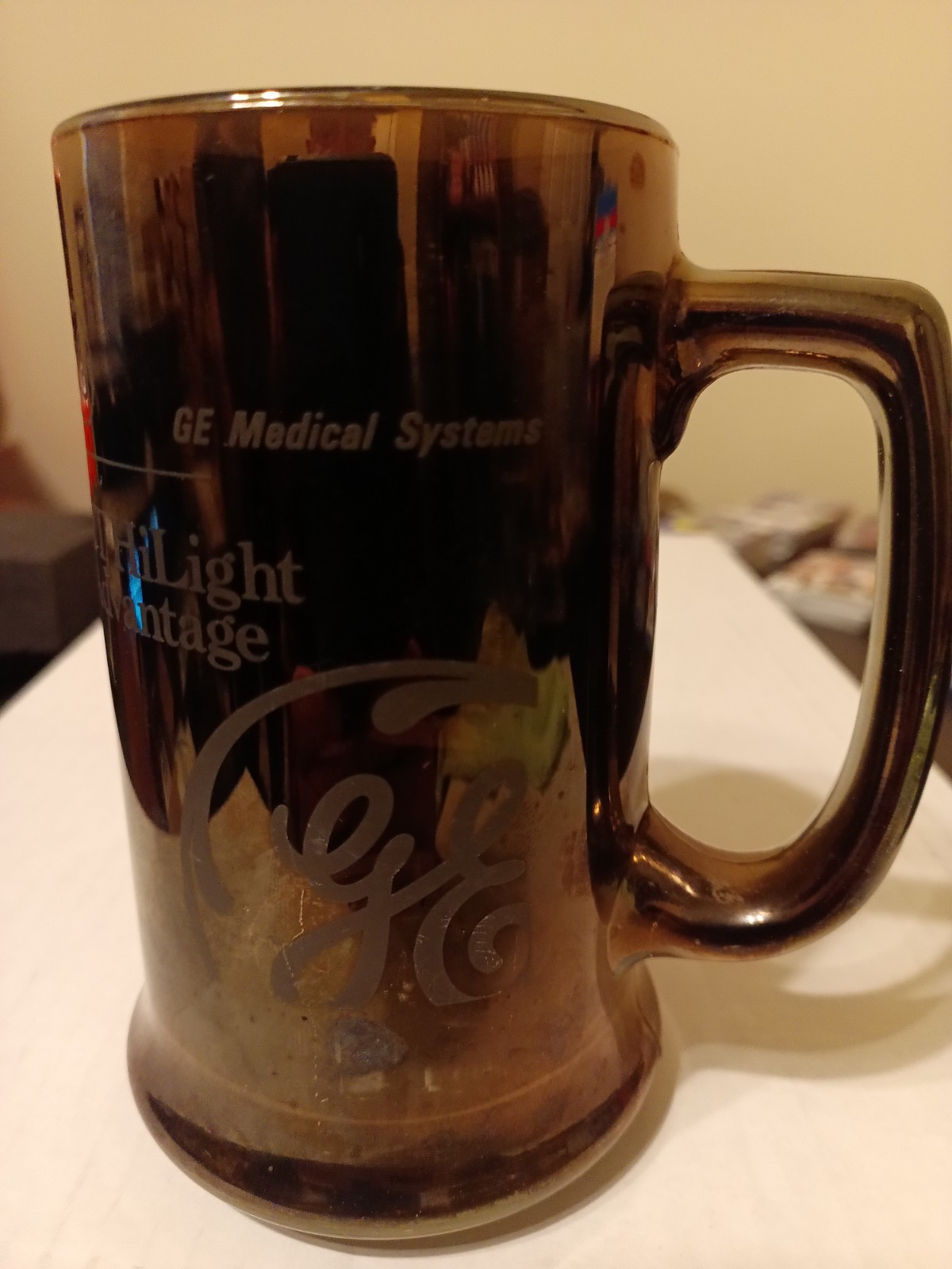 GE Medical Systems Glass Mug