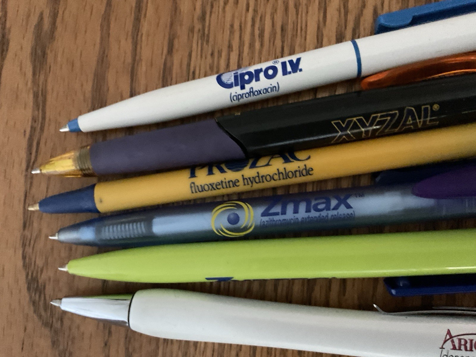 6 Lot of 6 PENS Drug Rep Pharmaceutical Promo Medical Advertising