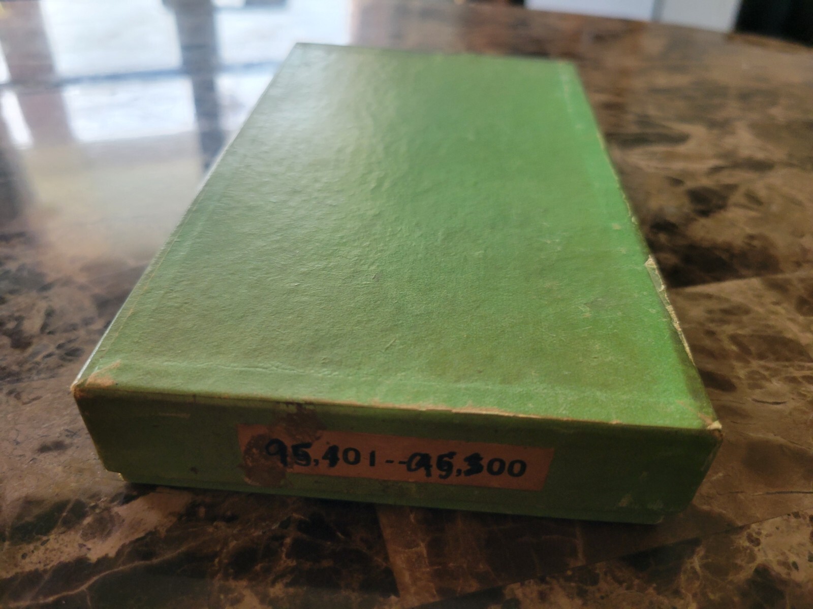 File box & 97 antique prescriptions (1911) – Dionin, Codeine, Infant Anodyne