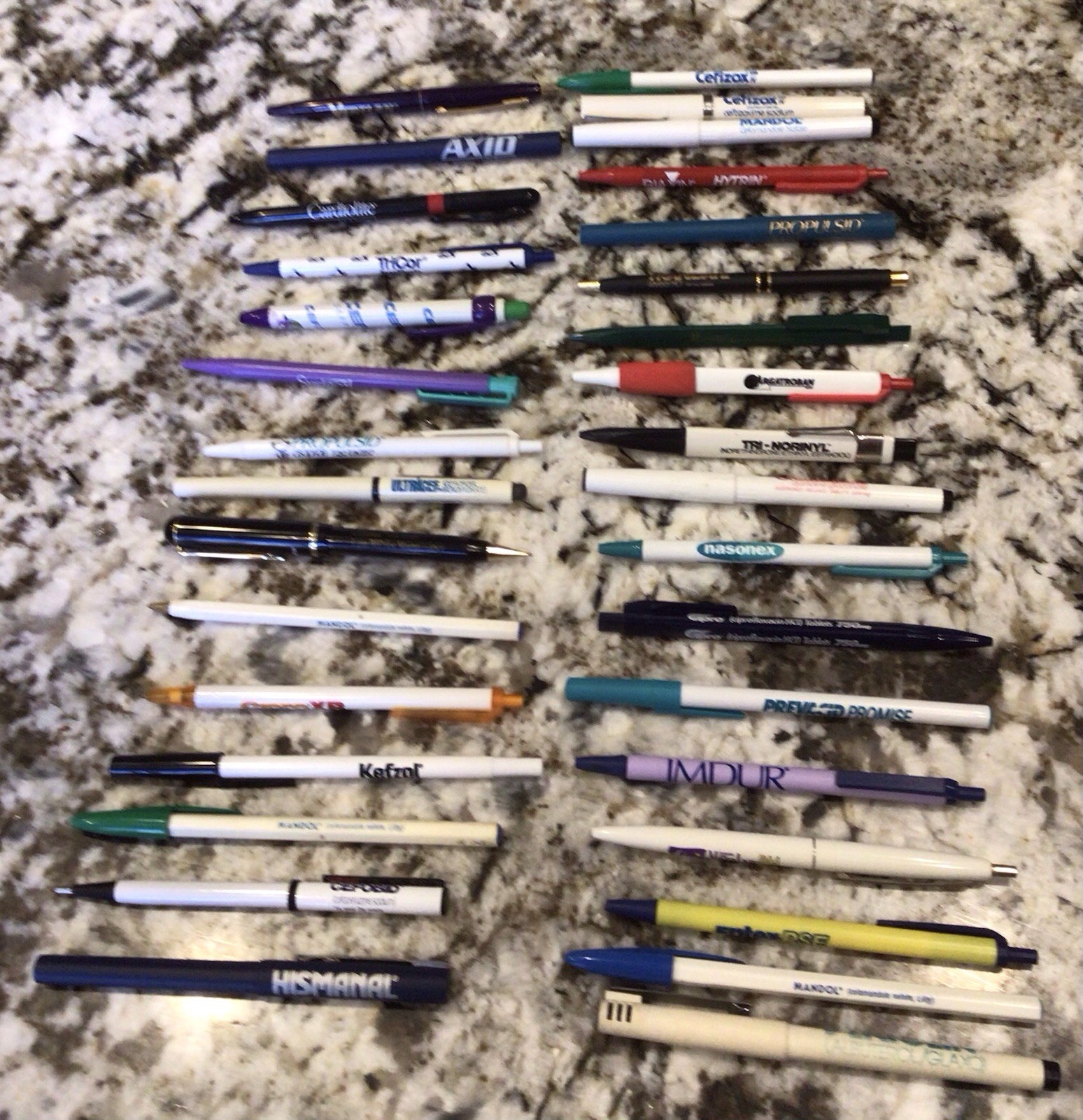 Vintage Pharmaceutical Drug Rep Lot Of 33 Pens Untested