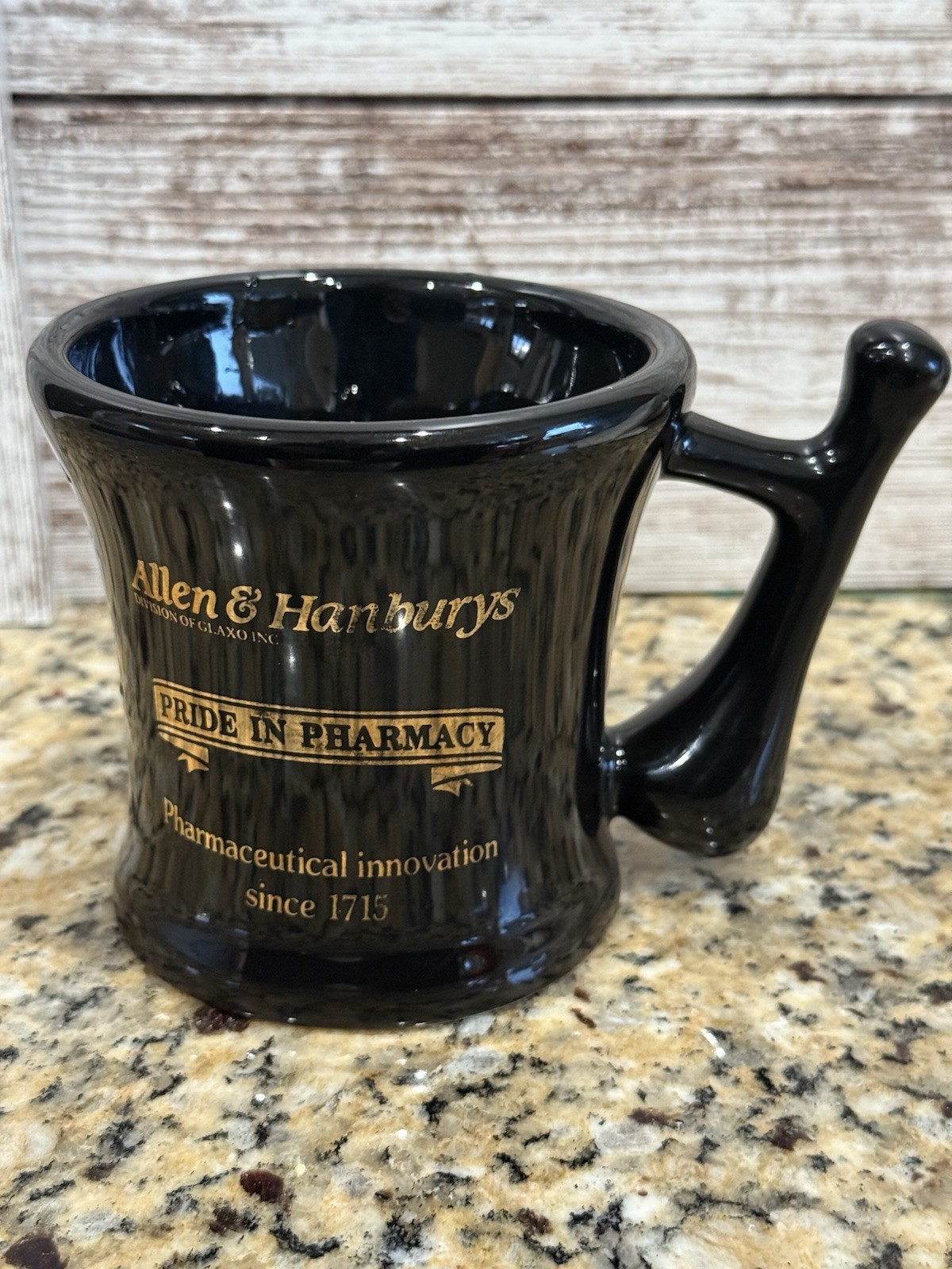 Pride In Pharmacy Mortar And Pestle Look 12 oz Coffee Mug Allen & Hanburys