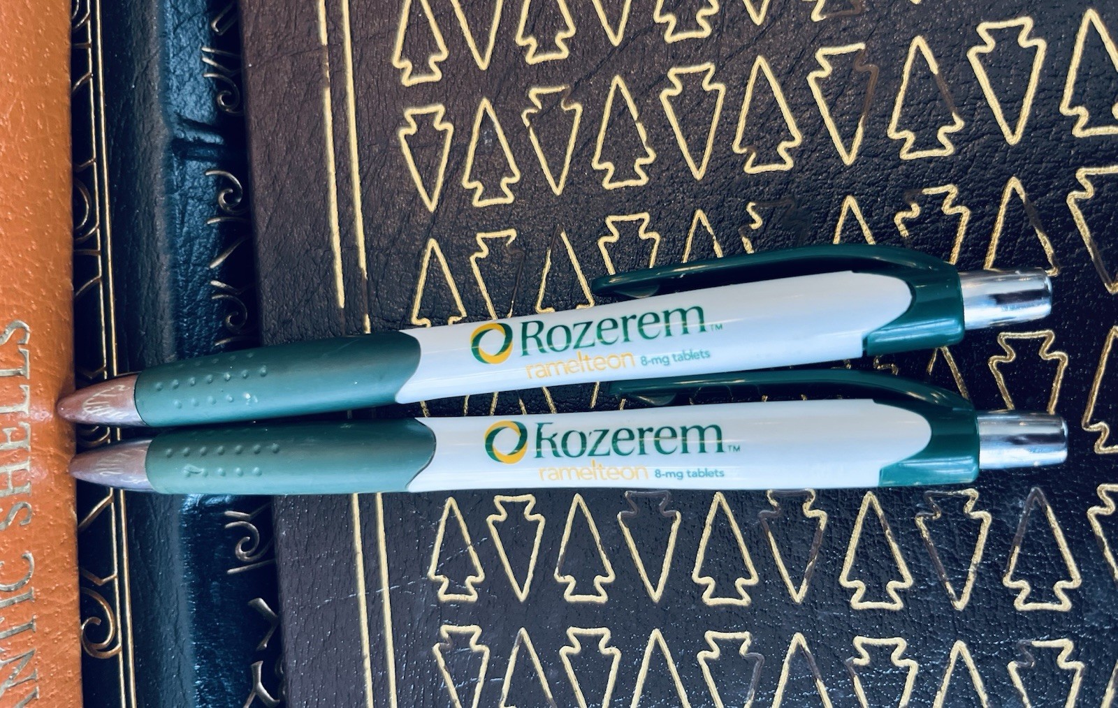 2 Rare Rozerem Pharmaceutical Drug Rep Pens! Write