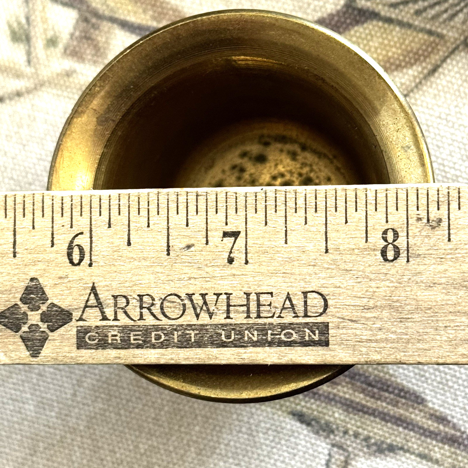 Vintage Cast Brass Small Pharmaceutical Mortar Bowl Apothecary Cup
