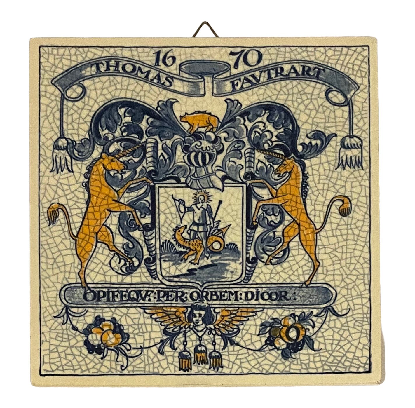 Delft Dutch Holland Burroughs Welcome Apothecary Pharmacist Ceramic Tiles SET 6