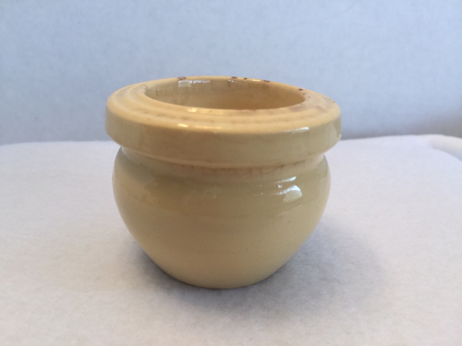 Apothecary Jar Small Heavy Thick Mortar No Pestle Vintage