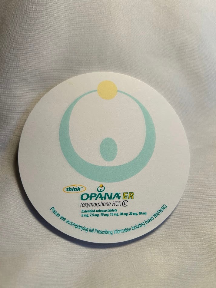Opana ER Oxymorphone Pharma Rep Collectible Sticky Note Pads Pandas Medical