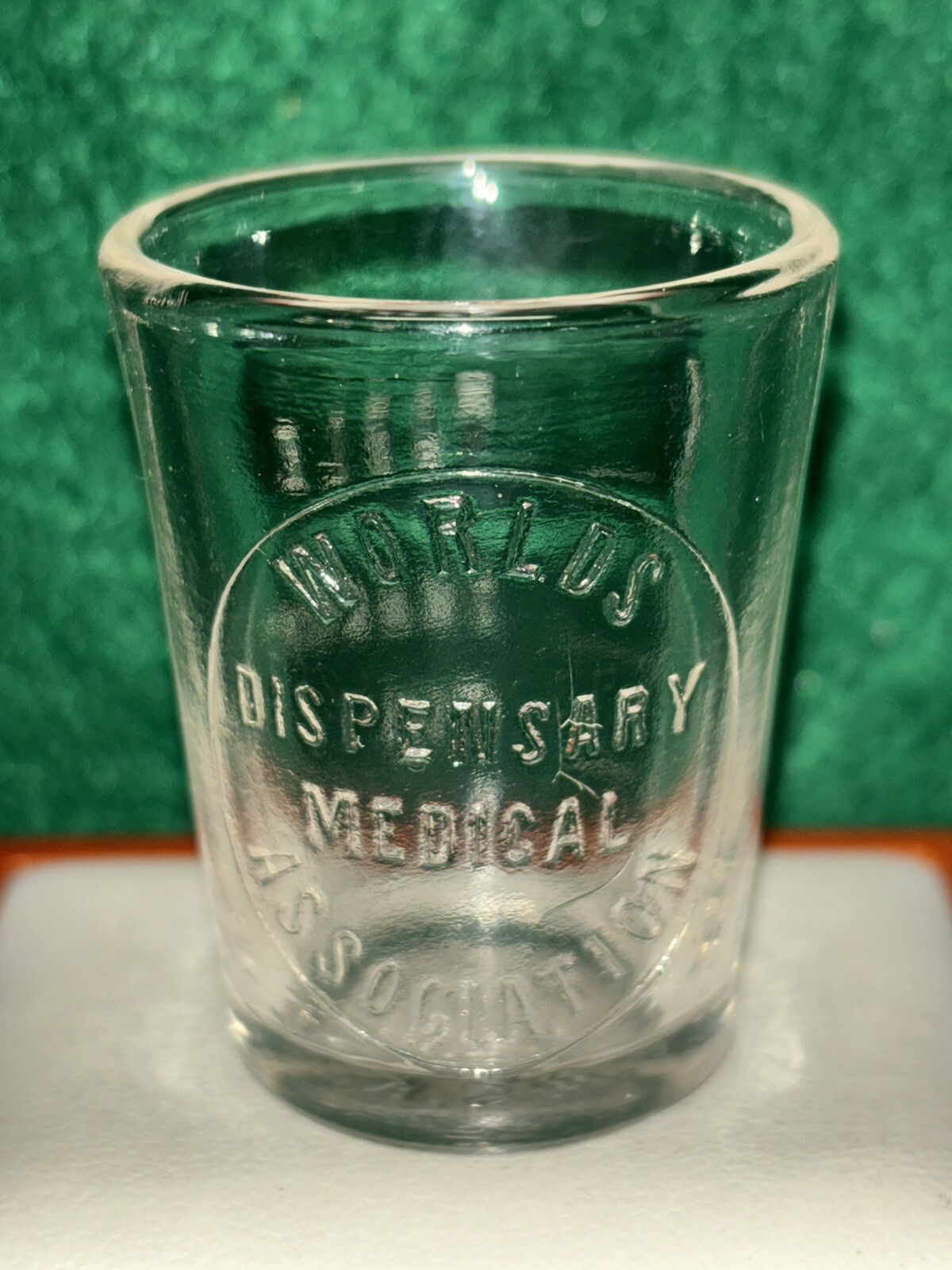 RARE!! Vintage 1900’s Glass World’s Dispensary Medical Association Dosage Cup