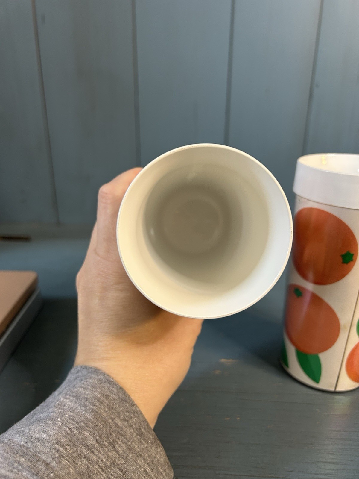 Vintage 1970’s Pharmaceutical Plastic Tumblers w/K-LOR RX Logo | Oranges