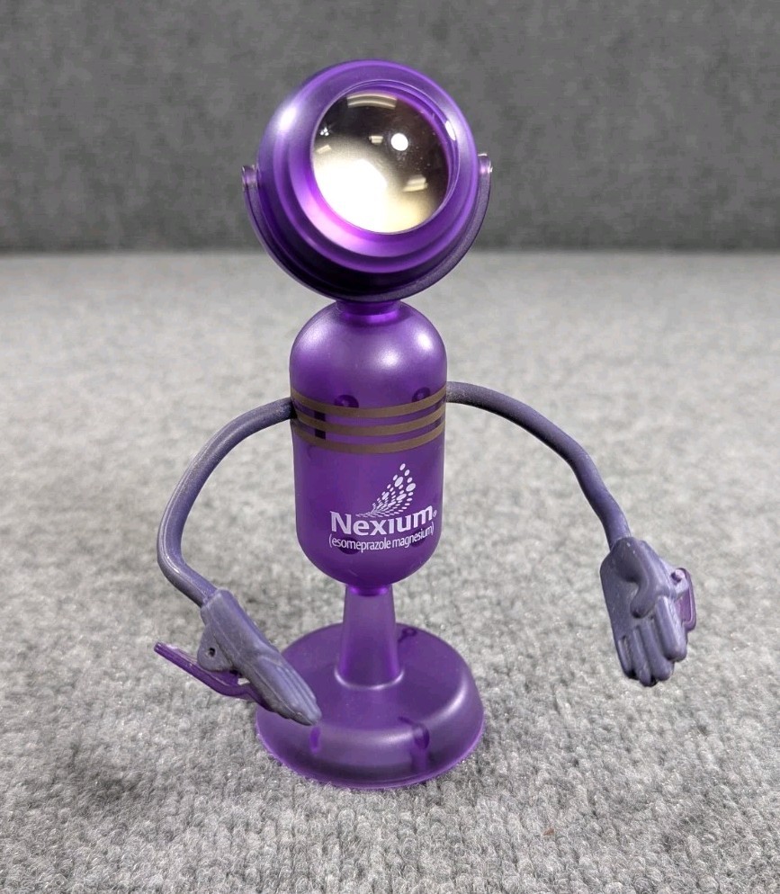RARE! Nexium Robot Toy Figure Drug Rep Pharmaceutical Advertising Giveaway