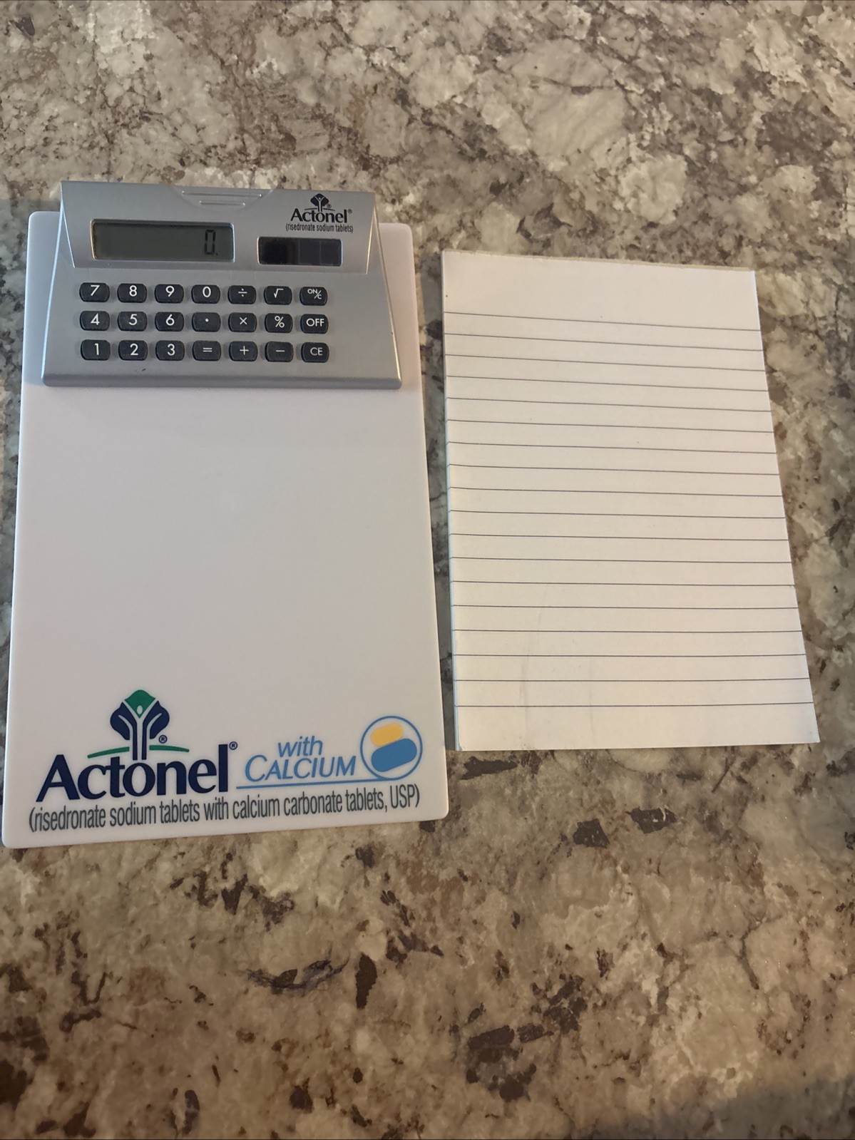 Asacol Mesalamine Tablets Pharmaceutical Advertising Mini Calculator Clipboard