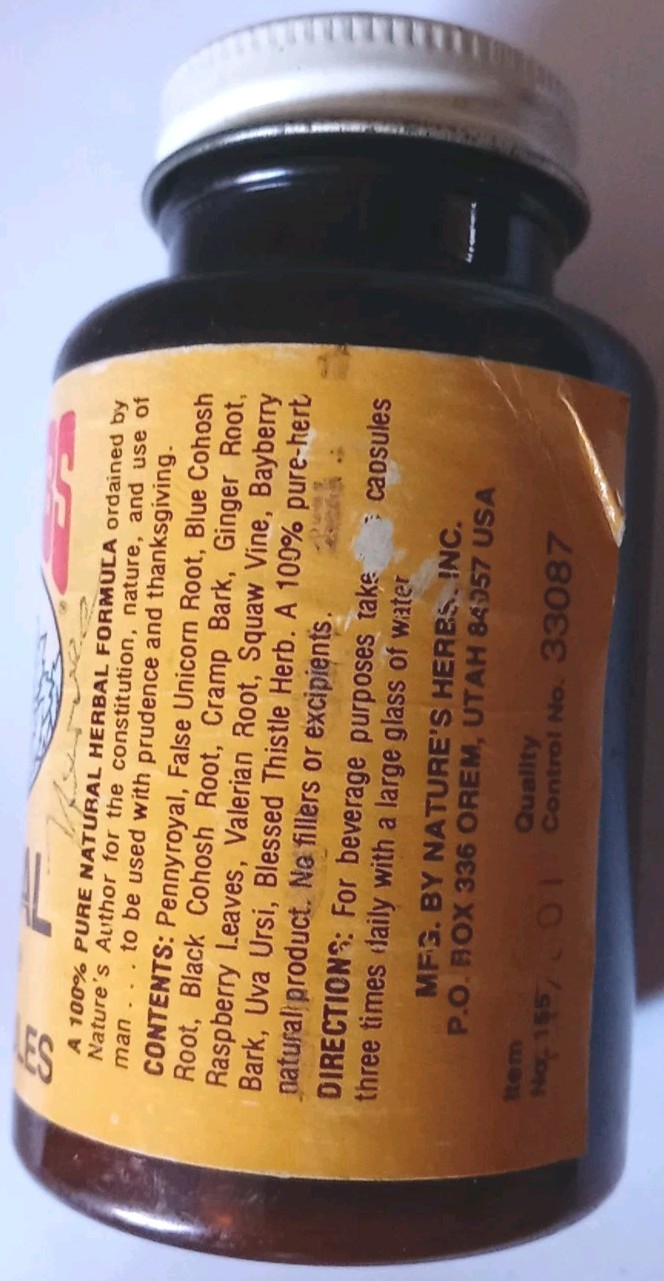 Vintage Pennyroyal Combination • Nature’s Herbs • Sealed Retro Supplement
