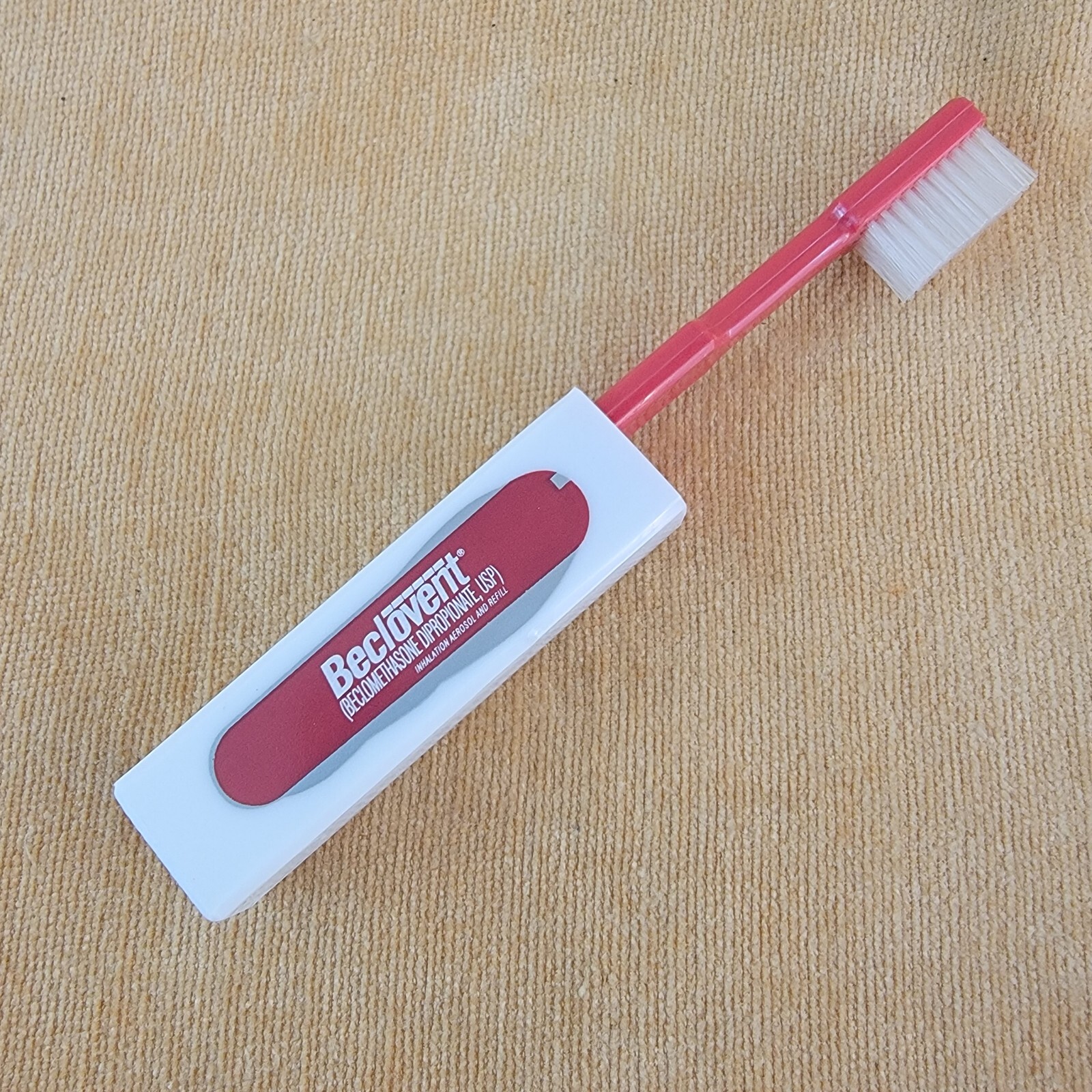 5 Vintage Beclovent drug rep med Travel Toothbrush Appothecary Pharmacy