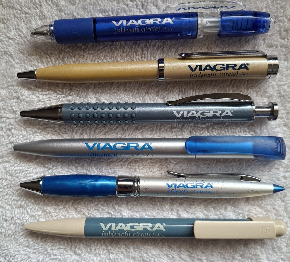 Viagra Collectible Drug Rep Pens Lot of 12 Pharmaceutical Promotion/Advertising