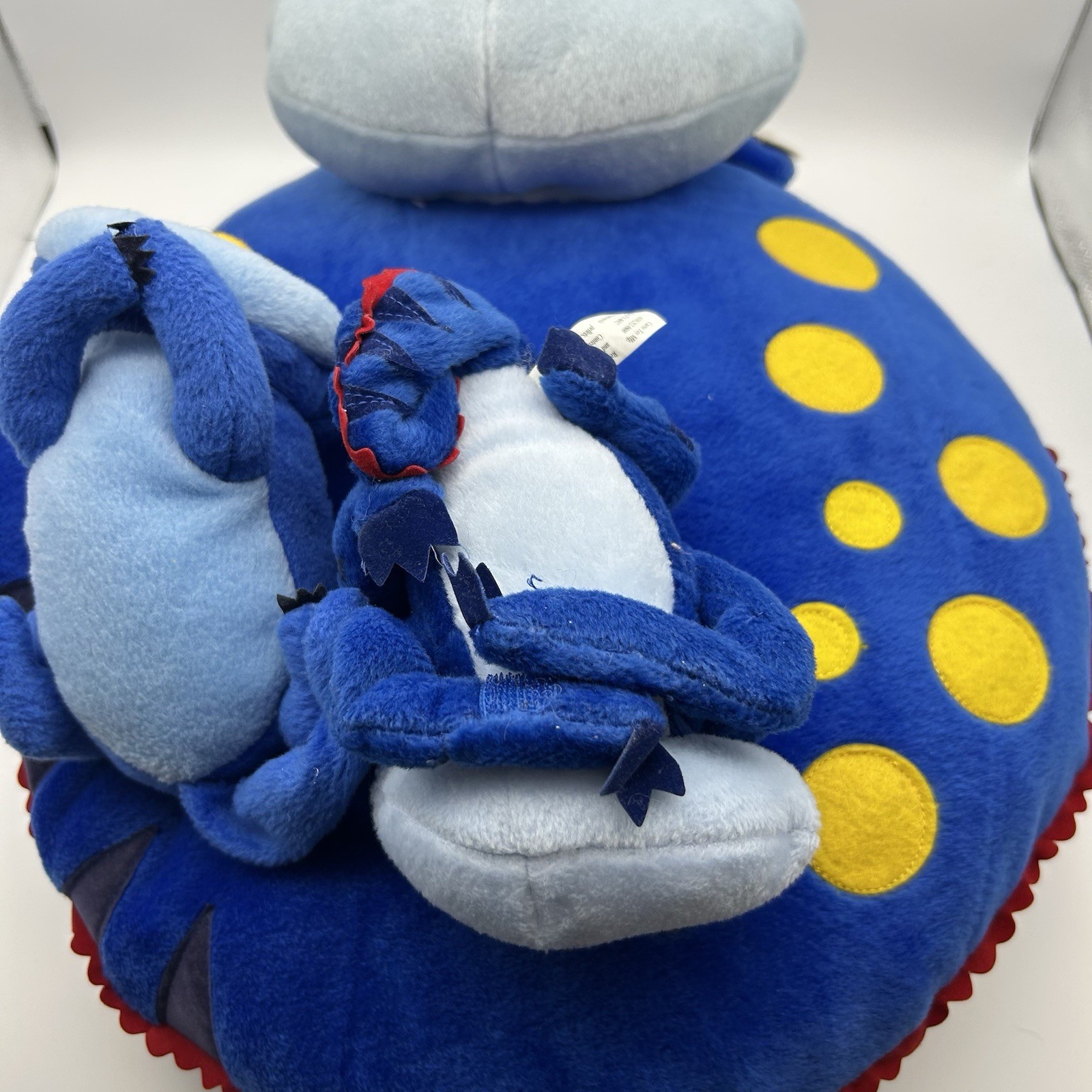 Protonix Pharmaceutical advertisement plush Dragon/devil big small Blue Yellow