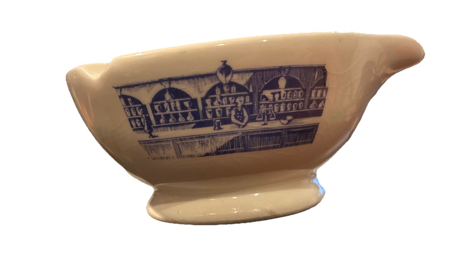 1950s Merck Sharp & Dohme Apothecary Ashtray Mortar Pharmaceutical Advertising