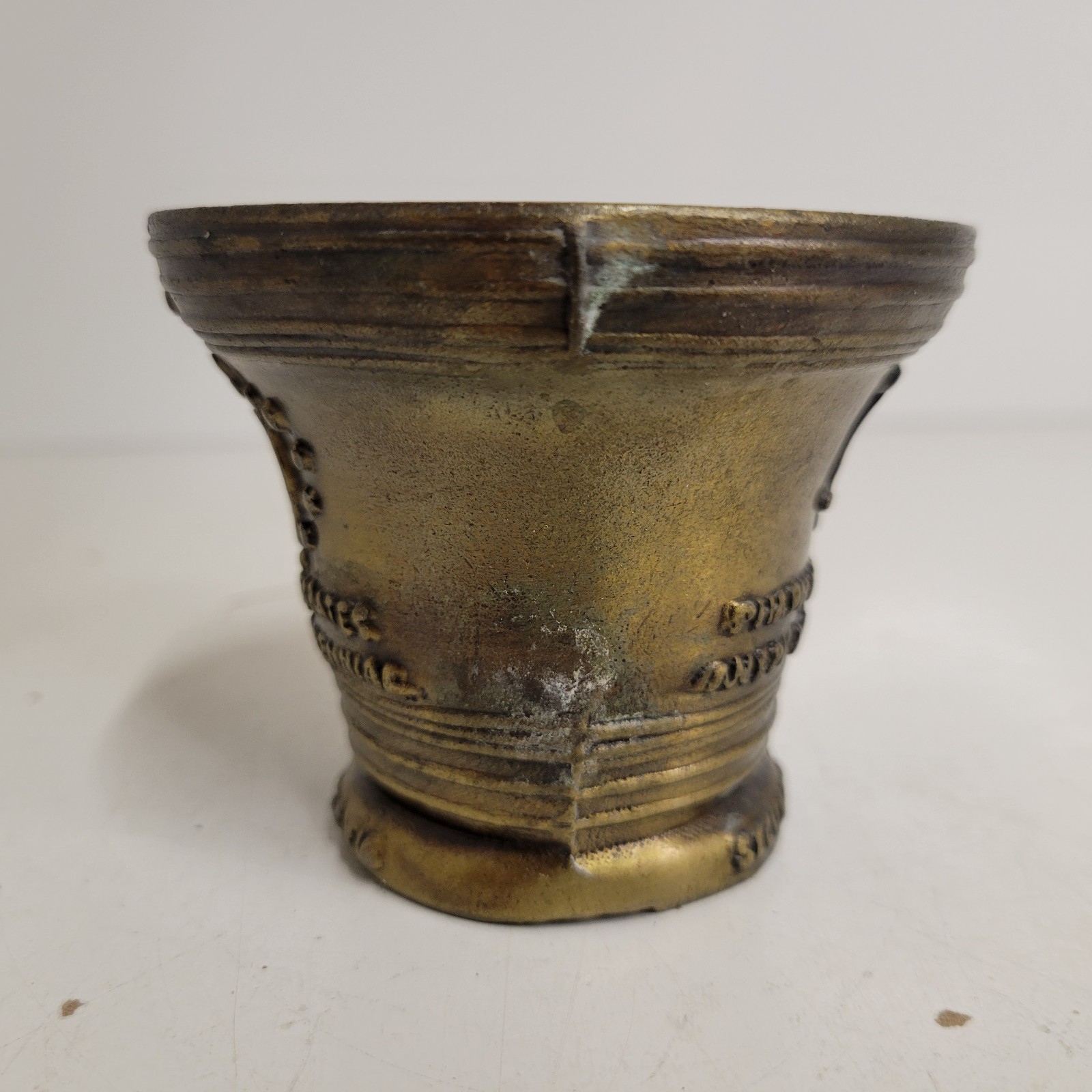 VTG Brass Bicentennial Mortar & Pestle 1976 Pharmacy Apothecary Liberty Bell