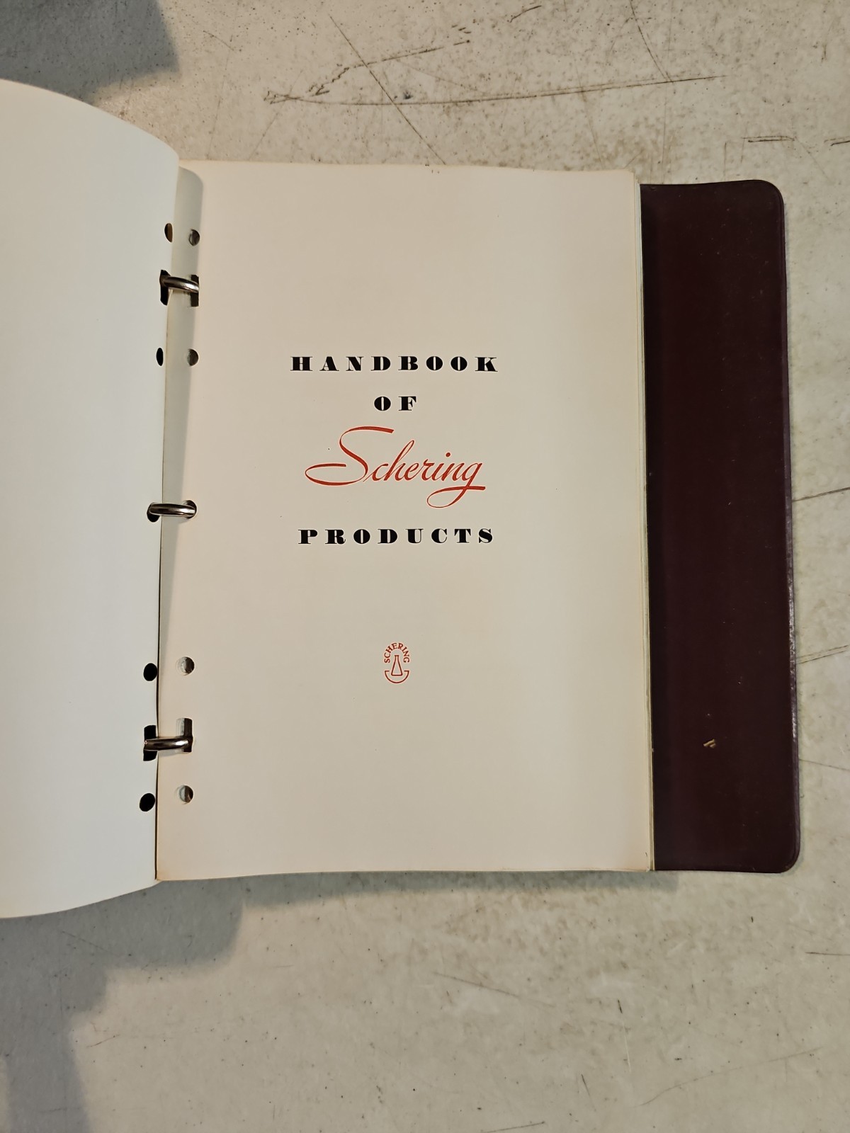 Vintage 1969 Schering Corp Pharmaceutical Price List &Product Data In Binder