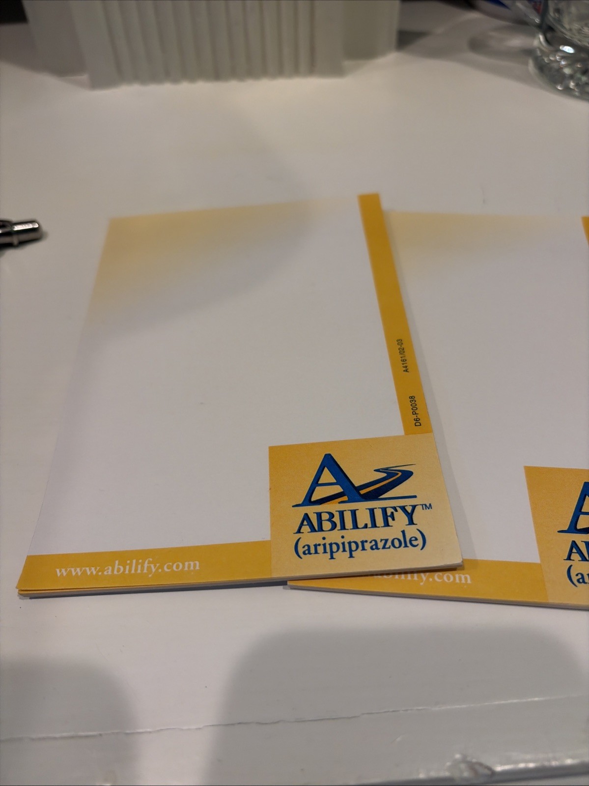 RARE Abilify Drug Rep Merchandise early 2000s come w/ two note pads and pen