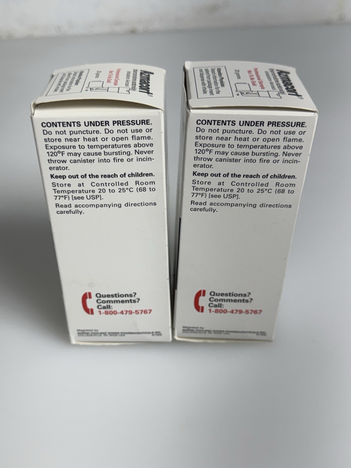 x2 Vtg Azmacort Inhaler Adapter Packaging Discontinued Movie Prop Pristine Y2K
