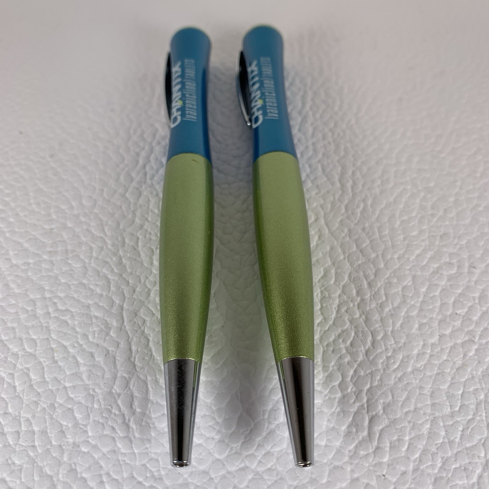 2 Drug Rep Pen Chantix Pharmaceutical Promo heavy metal original owner Excellent