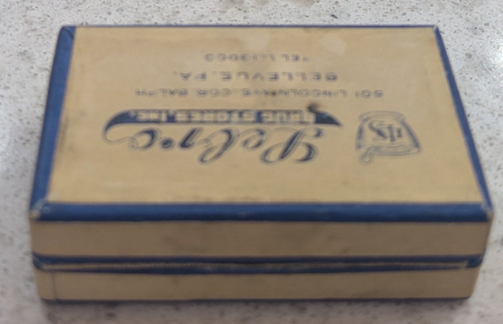 Vintage 1950 Pharmacy Pill Box Lubro Drug Store Bellevue PA Pittsburgh Ephemera