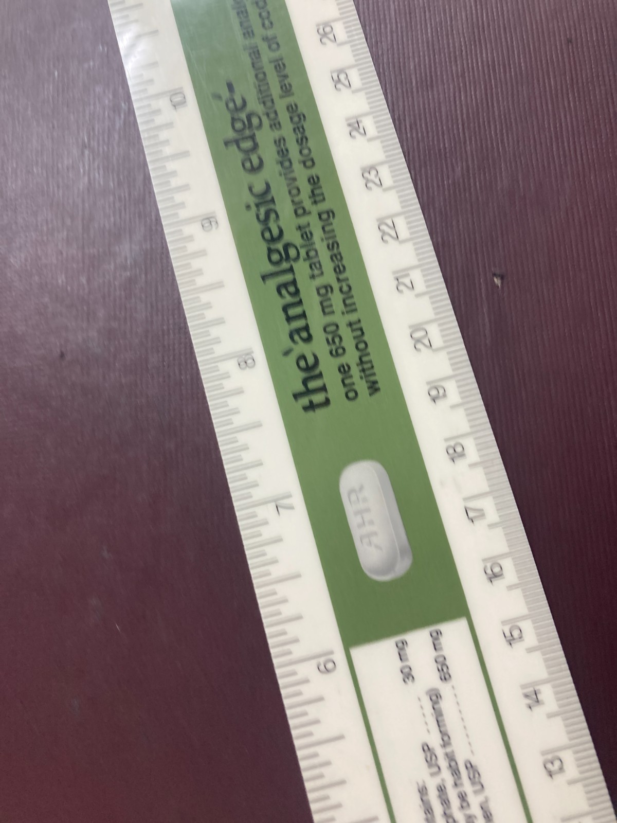 1970s Phenaphen-650 A.H. Robins Co. Pharmaceutical Rep Advertisement Ruler