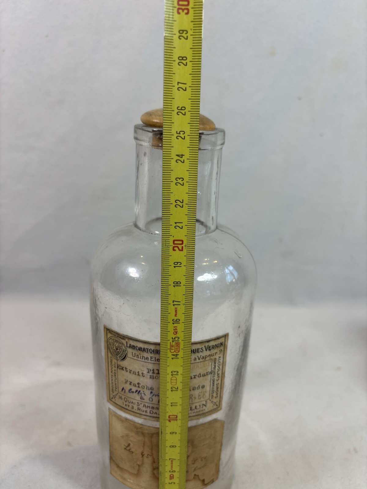 3 Antique Pharmacy / Apothecary Bottles In Blown Glass