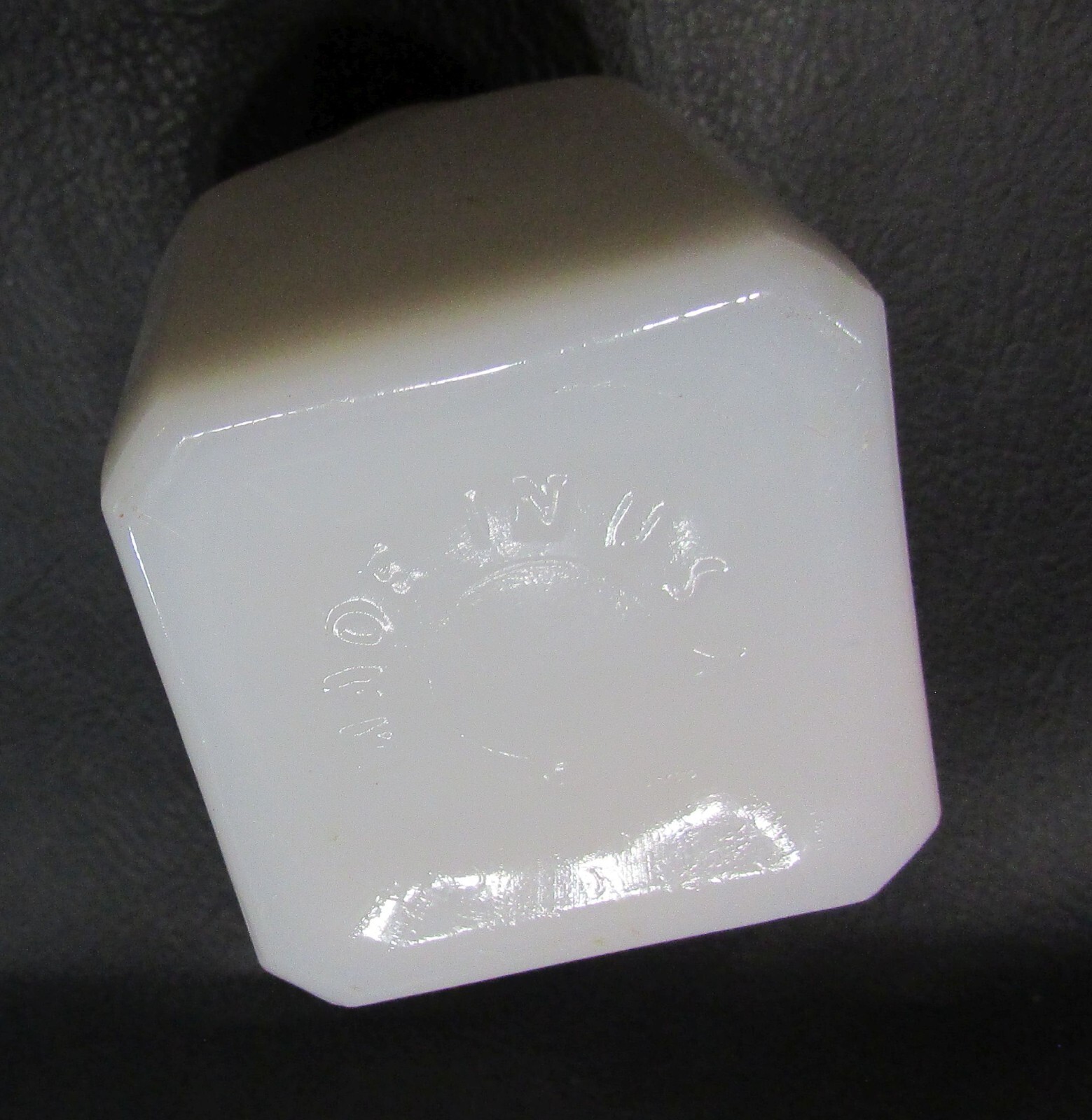 Vintage 1940’s White Milk Glass USA 2″ Square 3″ Tall Old Ointment Medicine Jar