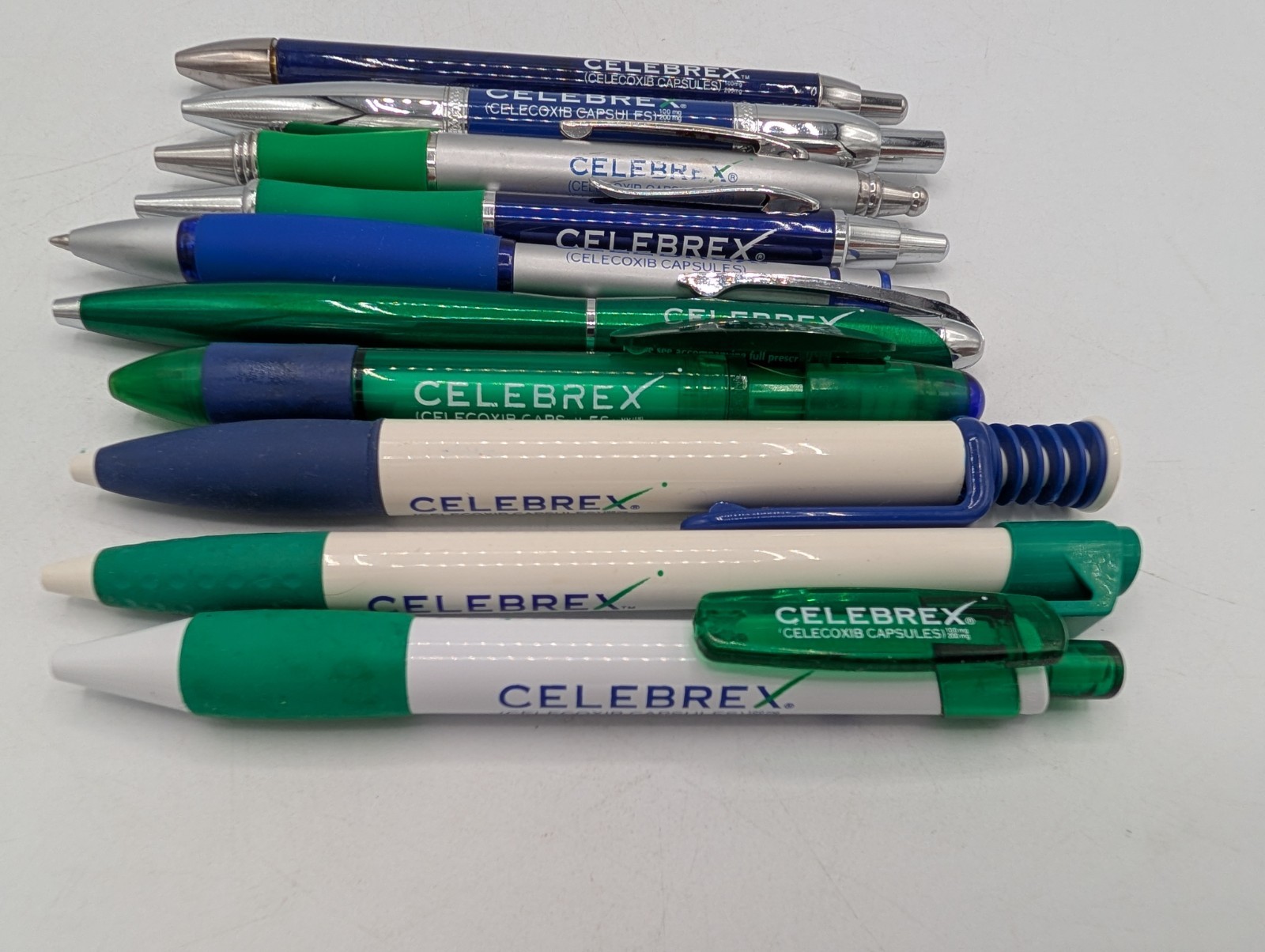 Lot Of 10 Celebrex Pens Pharmaceutical Rep Promo – Metal & Plastic Working