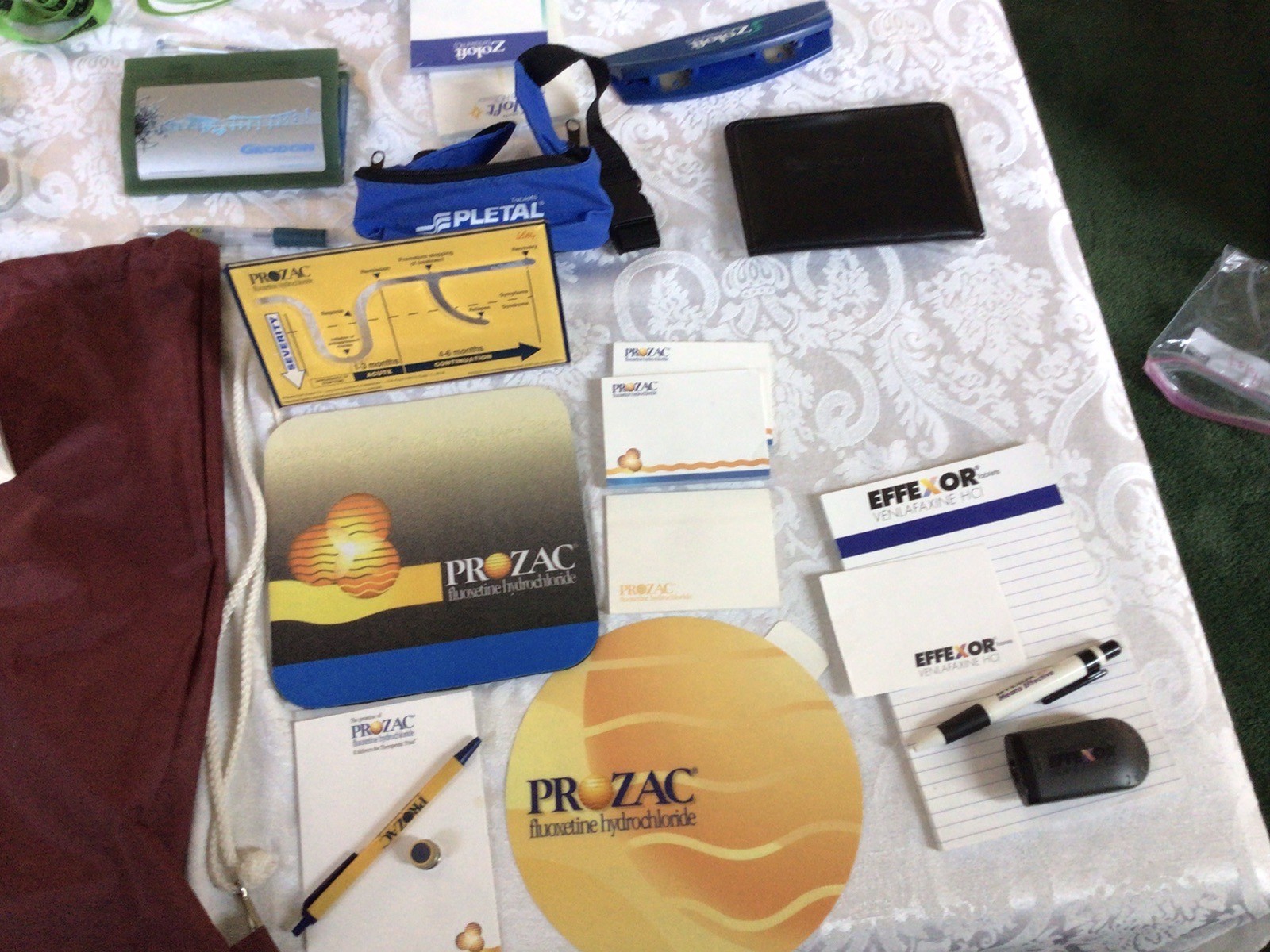 Pharmaceutical Rep. Advertisement HUGE Lot of over 350 Vintage promo Items