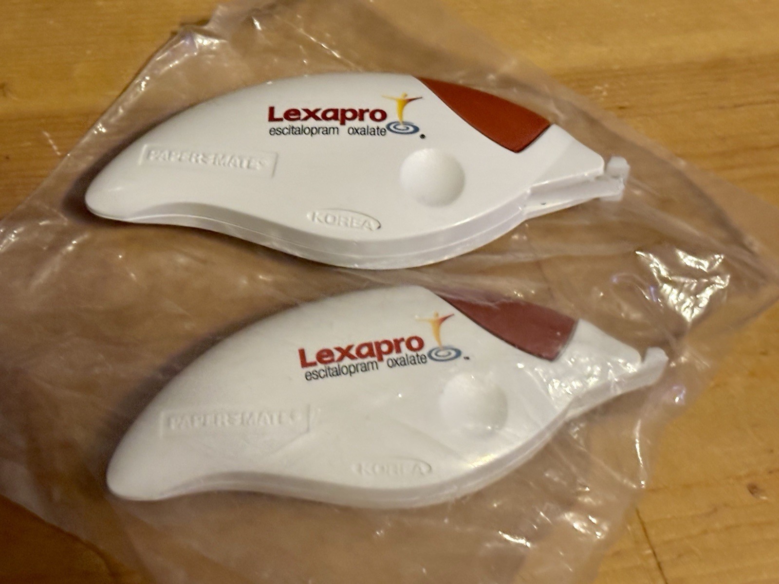 Pair Of Lexapro Drug Rep Correction Tape – White Out